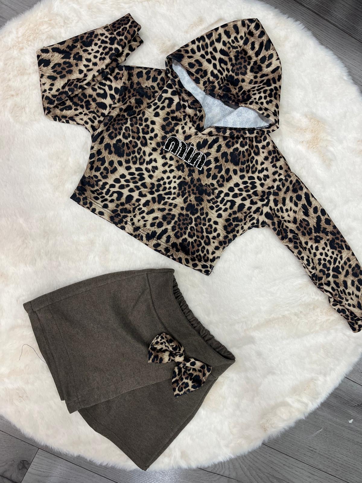 Completo Miu leopardato