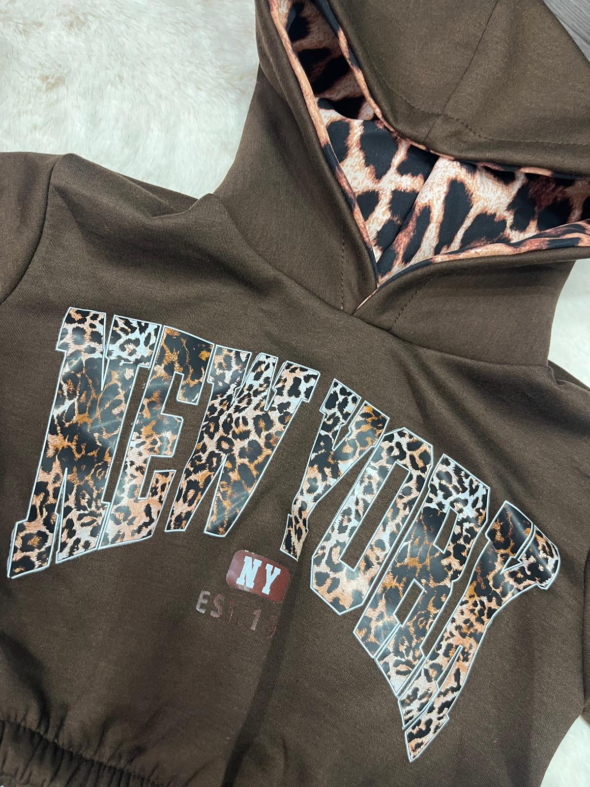 Completo new york marrone